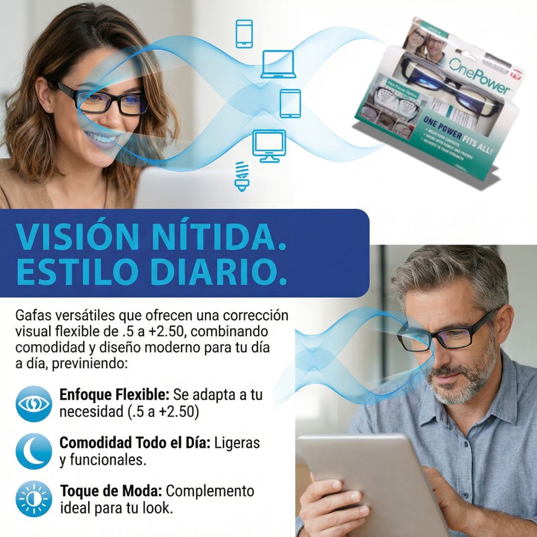 ¿Cansado de quitarte y ponerte gafas todo el día? Solución en un solo lente